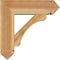 Ekena Millwork Legacy Arts and Crafts Rough Sawn Bracket w/ Offset Brace, Western Red Cedar, 8"W x 26"D x 26"H BKT0806X26X26LEC03RWR - alternate 4
